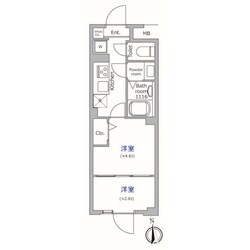 グローリオシェルト池袋本町の物件間取画像